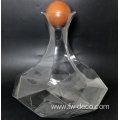 wholesale clear Glass whiskey Decanters with Wood Stoppers